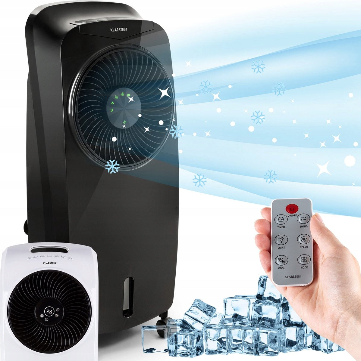 LARGE AND POWERFUL AIR CONDITIONER FAN KLARSTEIN Cool Breeze 4in1 +PILOT + 2INSERTS