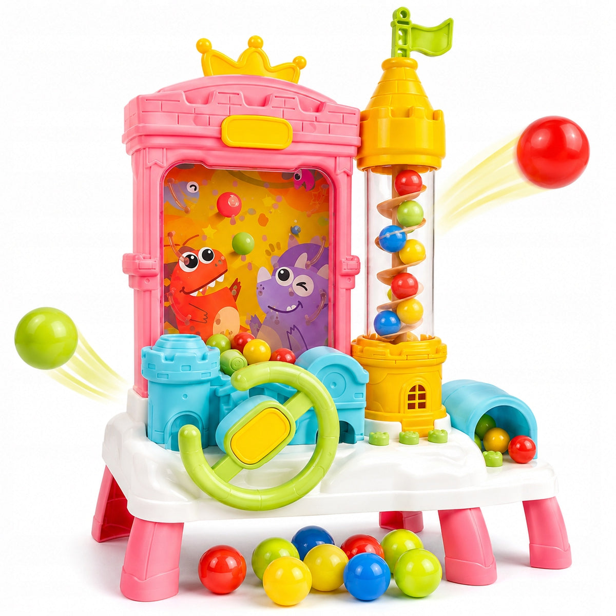 LARGE ARCADE GAME BALL CATCHER WITH STEERING WHEEL GIFT FOR 3 4 5 6 YEAR OLD Brand ProNice
