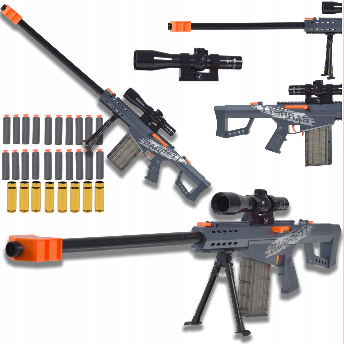 LARGE ARROW RIFLE FOAM SCALES SNIPER TOY FOR CHILDREN SET