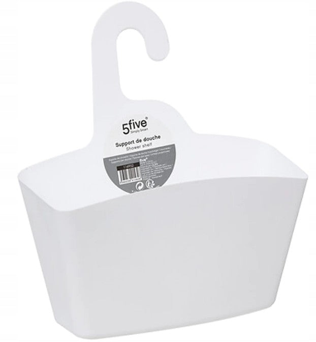 LARGE BASKET BATHROOM ORGANIZER SHOWER SHELF WHITE 31X28