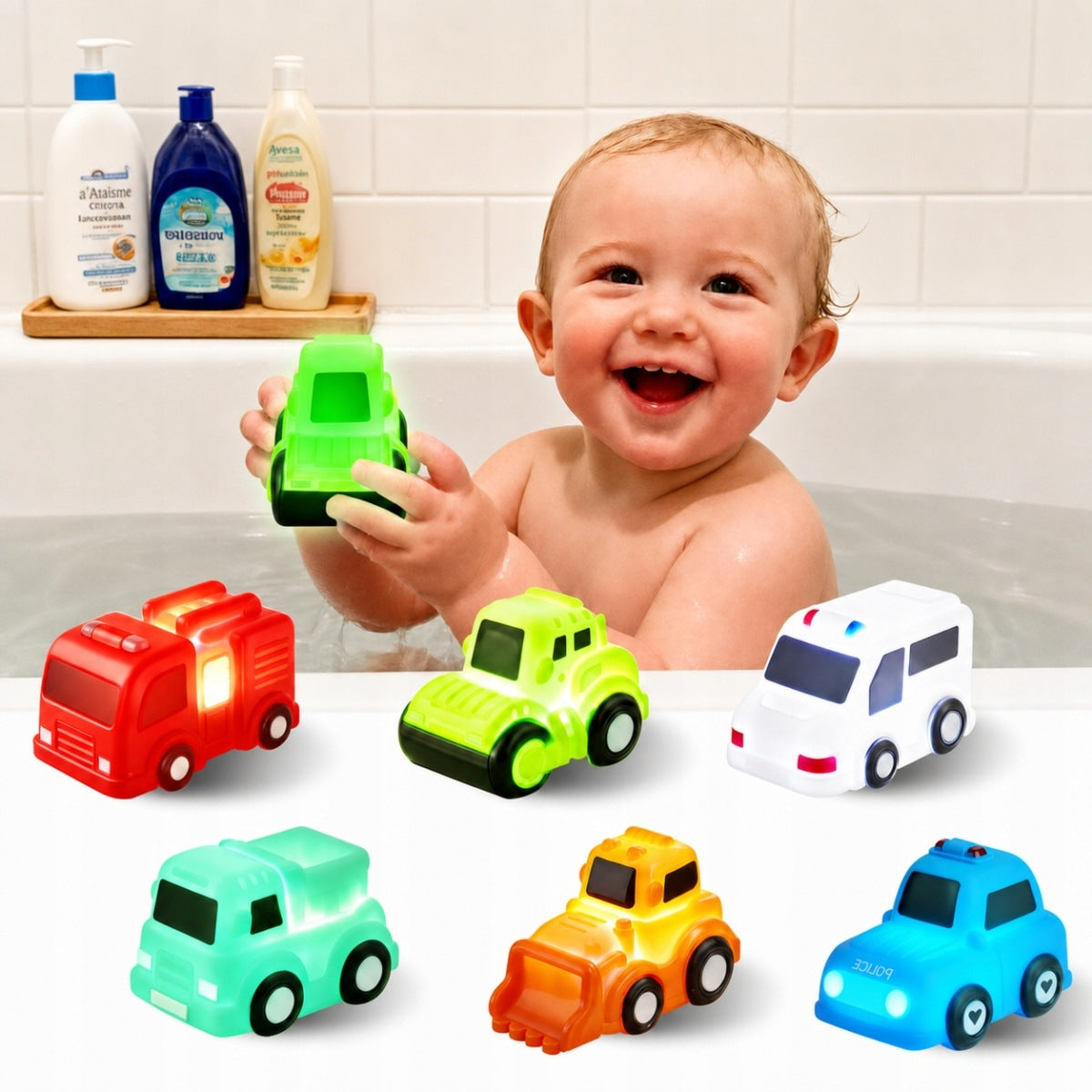 LARGE BATH TOY SET Bathtub Pool Water Bath Toys Packaging status original