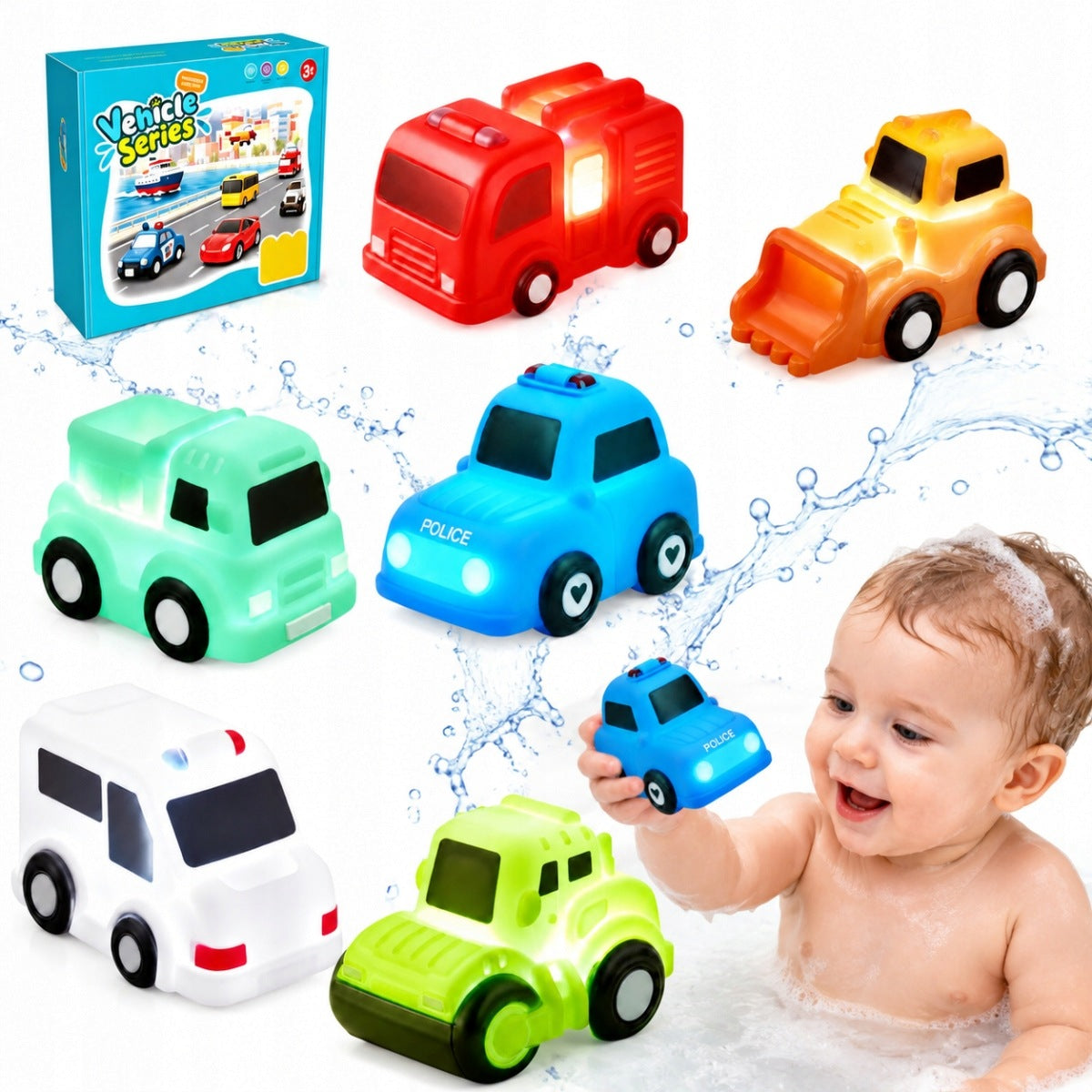LARGE BATH TOY SET Bathtub Pool Water Bath Toys