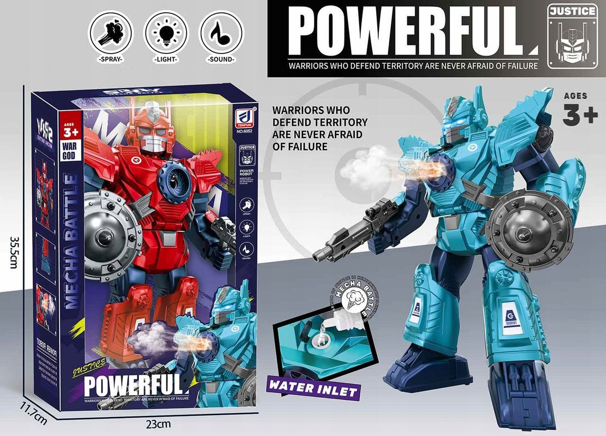 LARGE BATTERY-OPERATED ROBOT WITH STEAM INTERACTIVE LIGHT SOUND MOVES Packaging status original