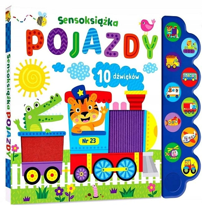 LARGE BOOK INTERACTIVE TEXTURE COLORS 10 SOUNDS ANIMALS VEHICLES Brand no brand