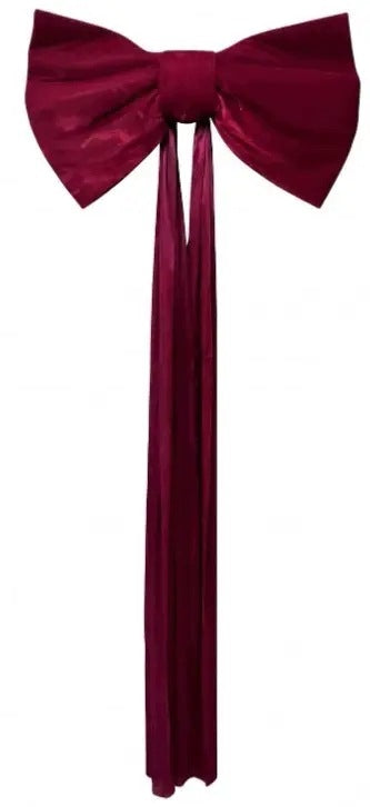 LARGE BOW FOR CHRISTMAS TREE SASH RED BURGUNDY CHRISTMAS 42X120CM Brand Magnus