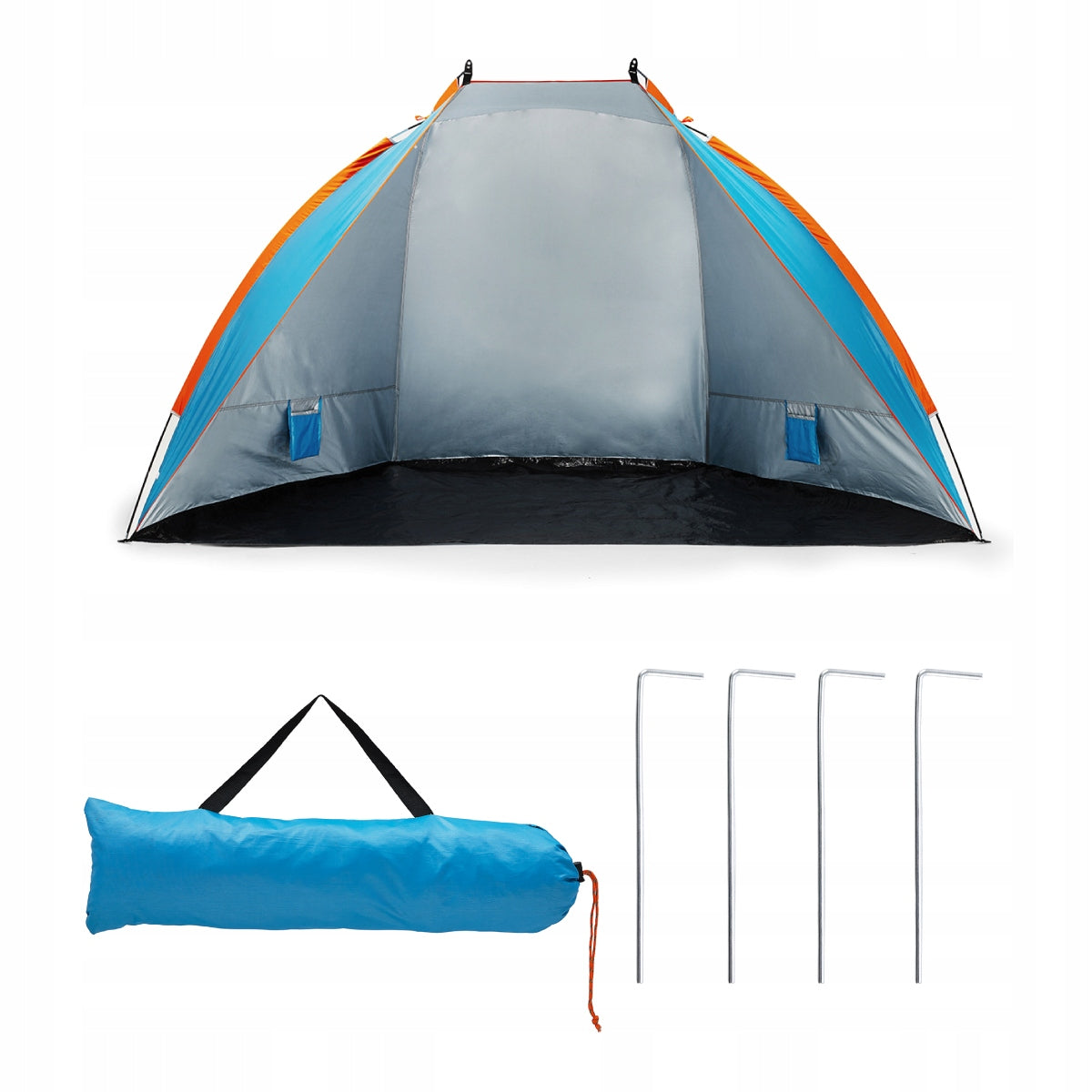 LARGE Beach Tent UV FILTER Beach Screen NILS Color blue