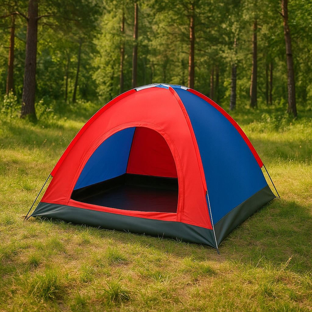 LARGE CAMPING HIKING TENT IGLO FOUR-PERSON 190x190 SET +BAG Additional features ventilation system