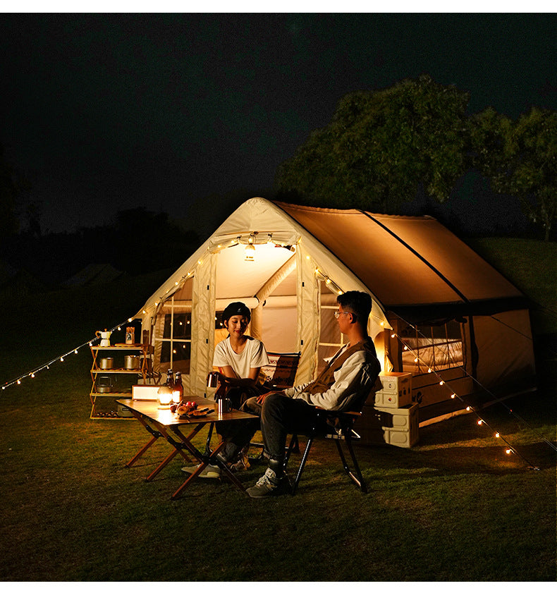 LARGE CAMPING TENT PUMPED 4 PERSON INFLATABLE PUMP 6.4m2 320x200CM Brand no brand