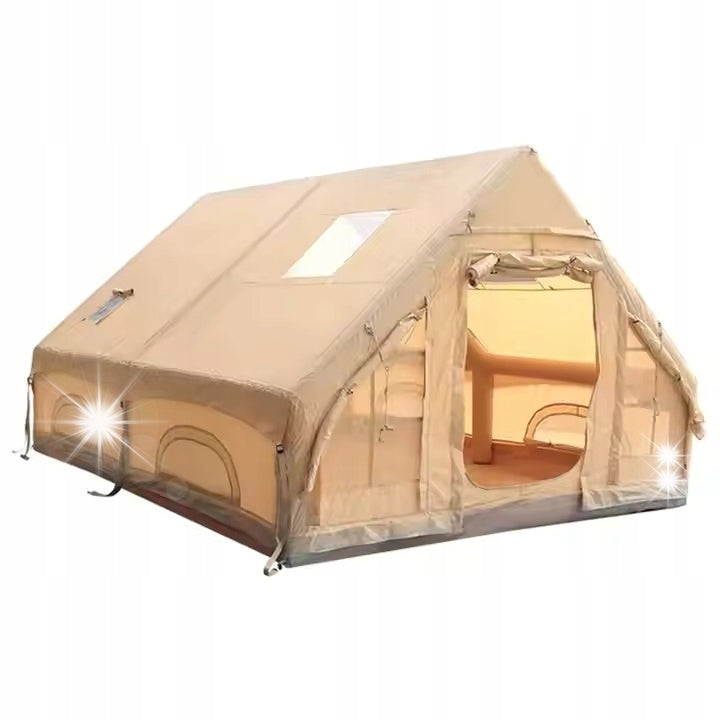 LARGE CAMPING TENT PUMPED 8 PERSON INFLATABLE 12m2 400x300cm