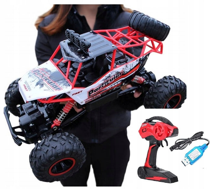 LARGE CAR REMOTE CONTROLLED DRIVE 4x4 AUTO REMOTE CONTROL RC METAL BUGGY 36cm