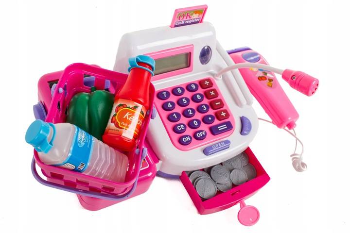 LARGE CASH REGISTER SHOP FOR CHILDREN CALCULATOR Manufacturer code kasa.emily