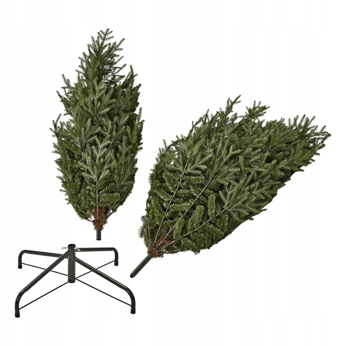 LARGE CHRISTMAS TREE 270 CM WITH STAND NATURAL LOOK LIKE A LIVING 4598 BRANCHES Packaging status original