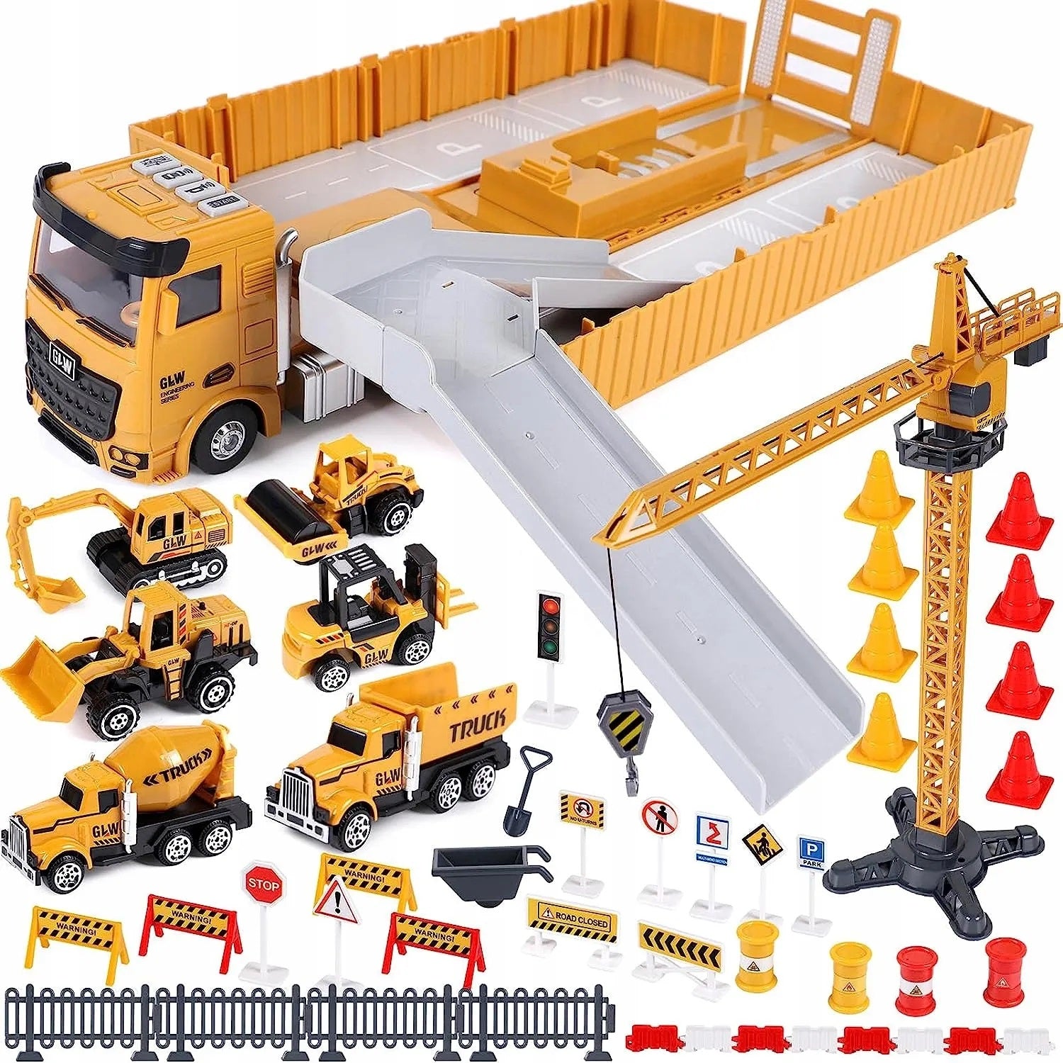 LARGE CONSTRUCTION VEHICLES FOR CHILDREN CONSTRUCTION EXCAVATOR TRUCK TOYS GIFT Brand Joy4kids