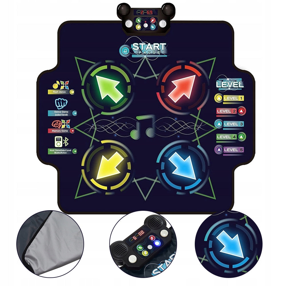 LARGE DANCE MAT FOR CHILDREN BLUETOOTH LED MOTOR DEVELOPMENT GAME GIFT