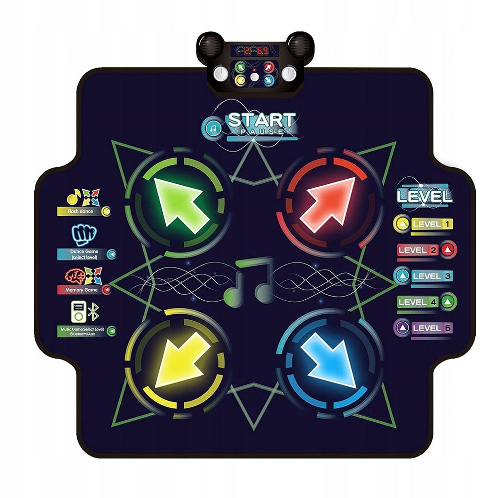 LARGE DANCE MAT FOR CHILDREN INTERACTIVE LED BLUETOOTH GAME DANCE PRO Packaging status original