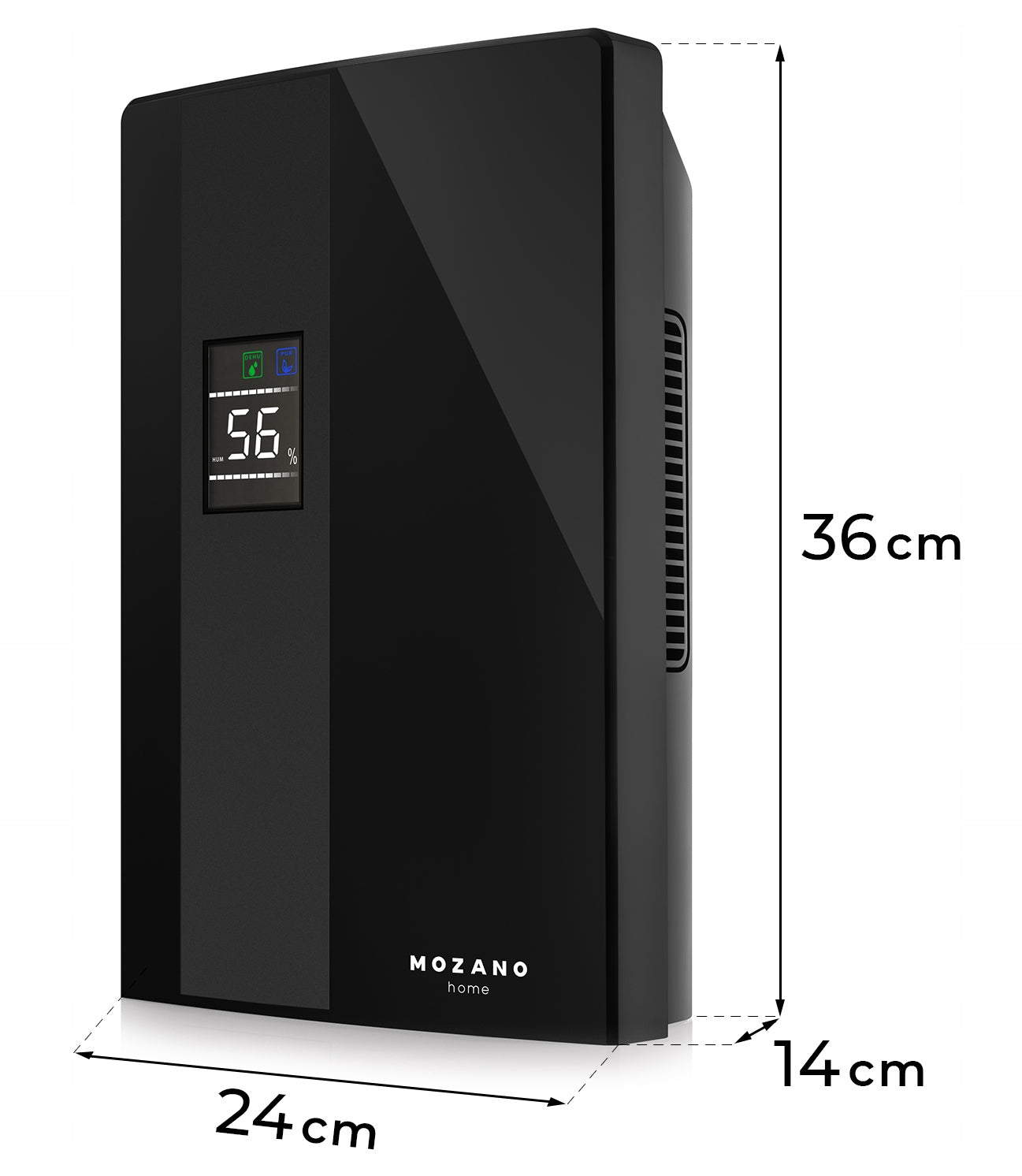 LARGE DEHUMIDIFIER MOISTURE ABSORBER PURIFIER 90W 2200ml UV+TIO2 Brand Mozano
