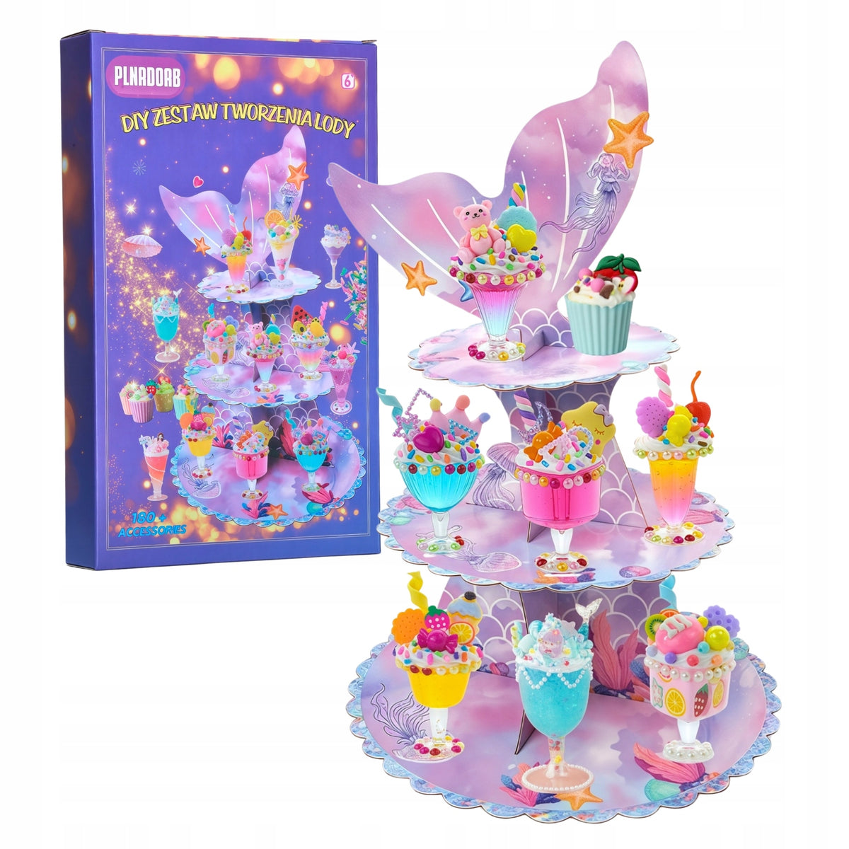 LARGE DIY ICE CREAM MAKING SET CREATIVE SET FOR KIDS GIFT