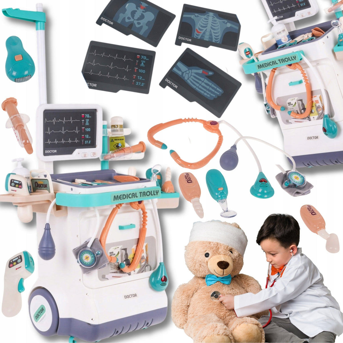 LARGE DOCTOR SET FOR CHILDREN XXL SMALL DOCTOR INTERACTIVE TOY