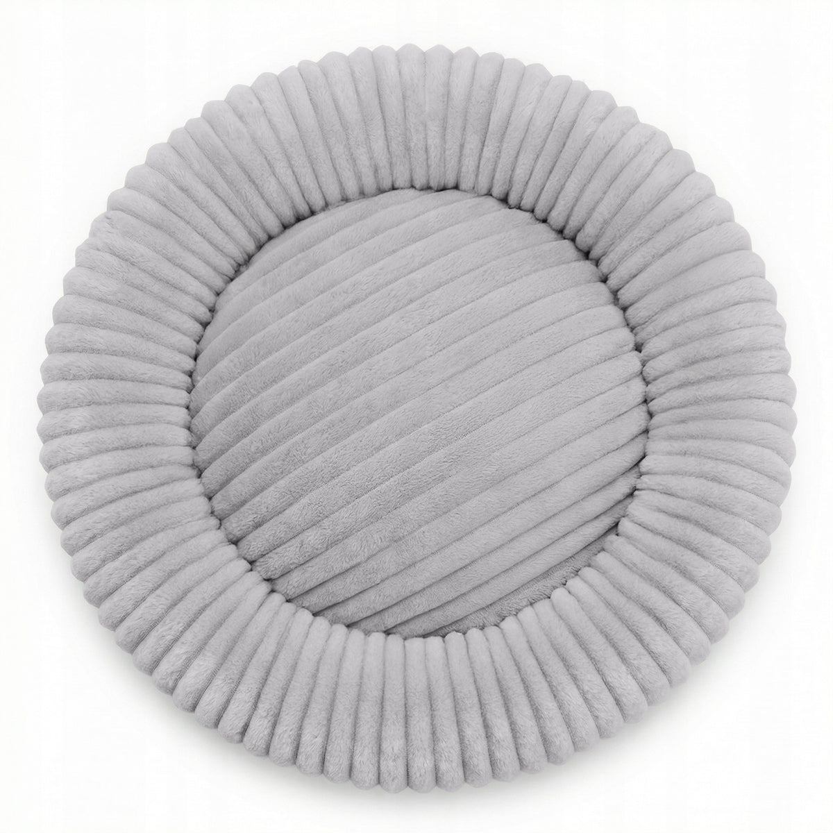 LARGE DOG BED ROUND 90 CM SOFT ENVELOPING FUR RABBIT FUR Manufacturer code Legowisko ROYAL LOUNGE 90 CM Szary - 39243