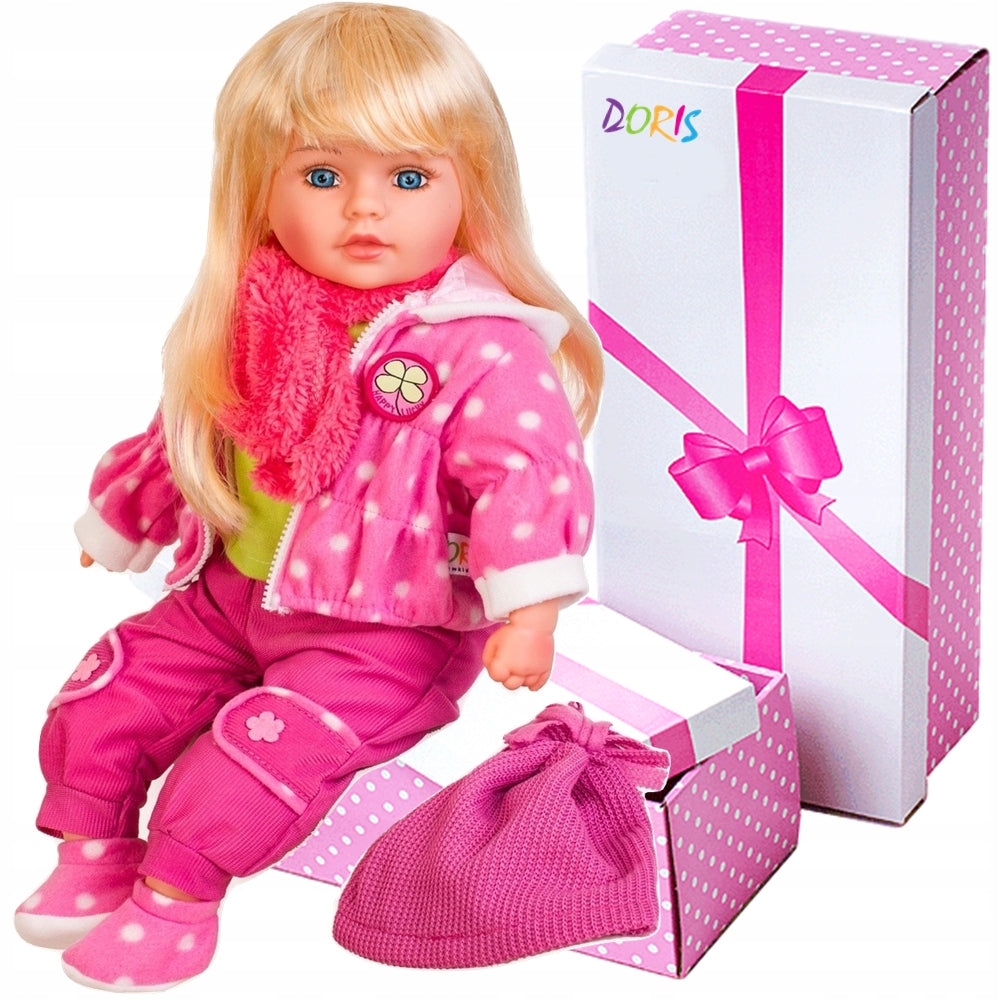 LARGE DOLL DORIS SPEAKS in Polish BABY 60 cm EAN (GTIN) 5904161360223