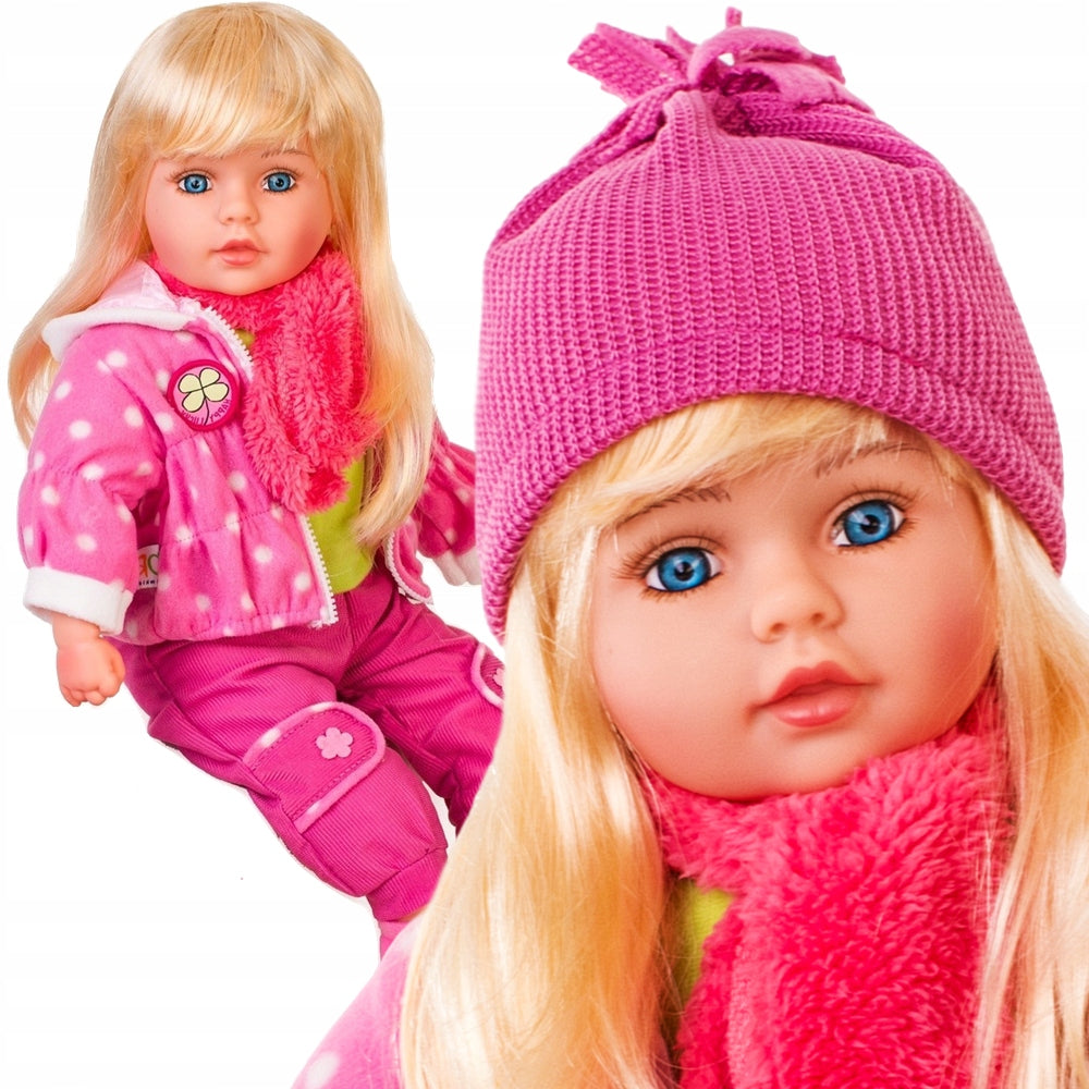 LARGE DOLL DORIS SPEAKS in Polish BABY 60 cm