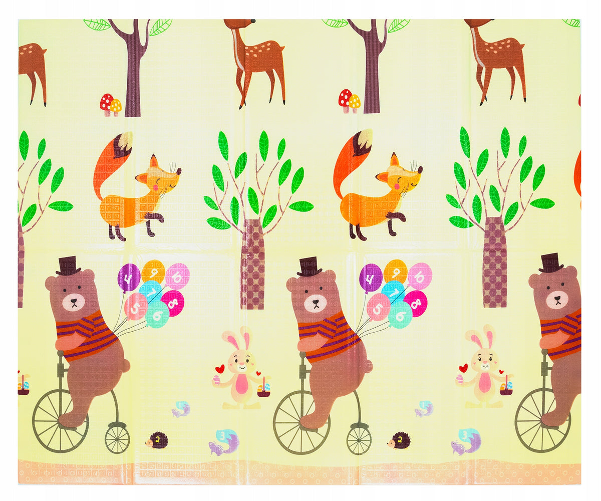 LARGE DOUBLE-SIDED EDUCATIONAL MAT FOR CHILDREN XPE 180x150 CM THICK GIRAFFES Brand Humbi