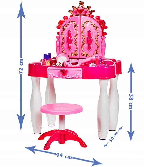 LARGE DRESSING TABLE for girls ACCESSORIES LIGHT DRYER Wand Remote control mp3 Brand Stator