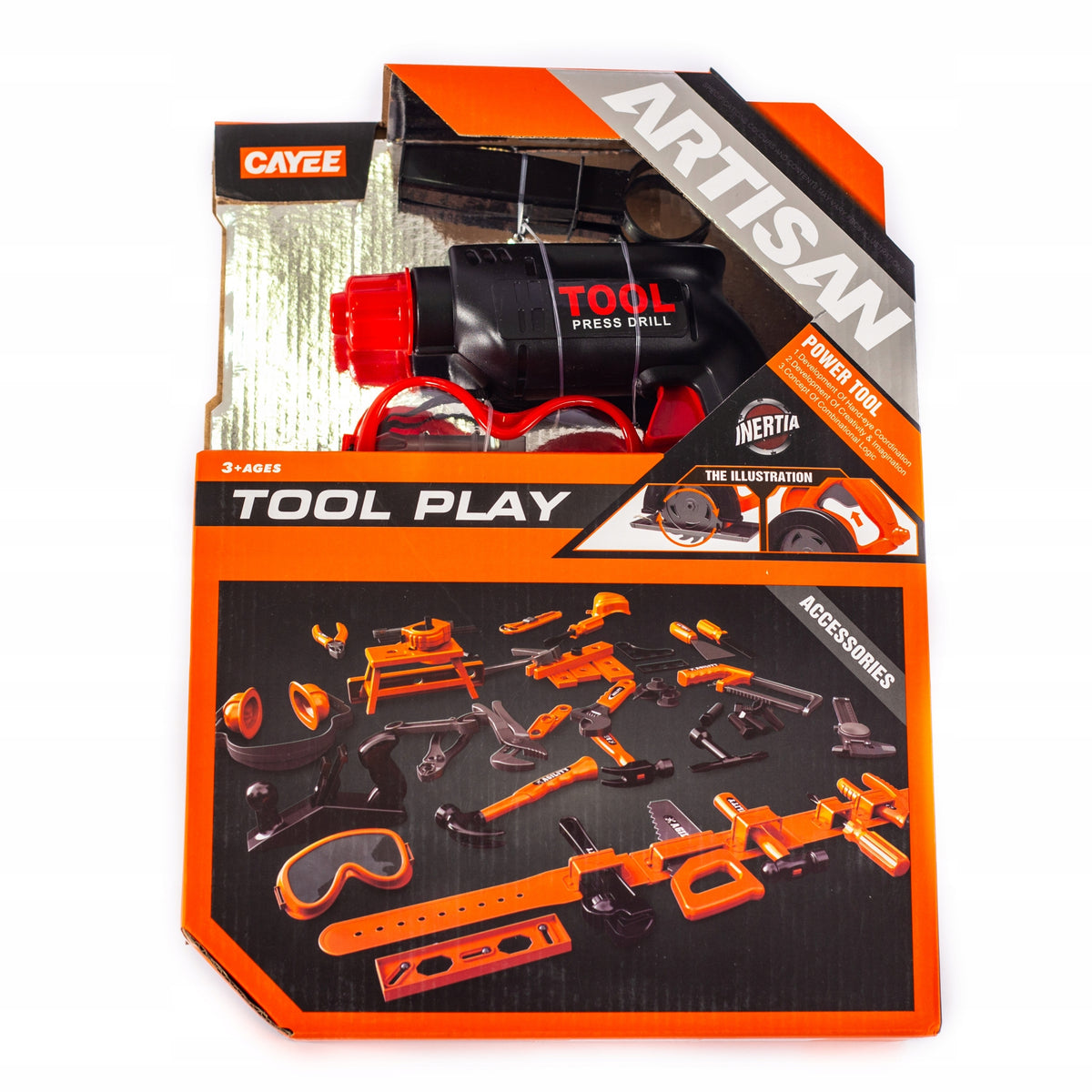 LARGE DRILL SET WITH TOOLS FOR CHILDREN