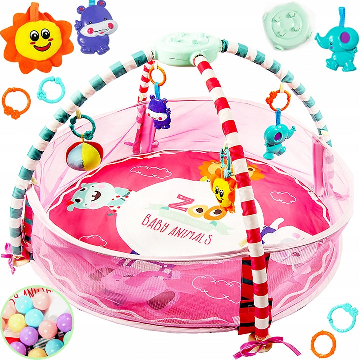LARGE EDUCATIONAL MAT PLAYPEN POOL FOR CHILD 3IN1