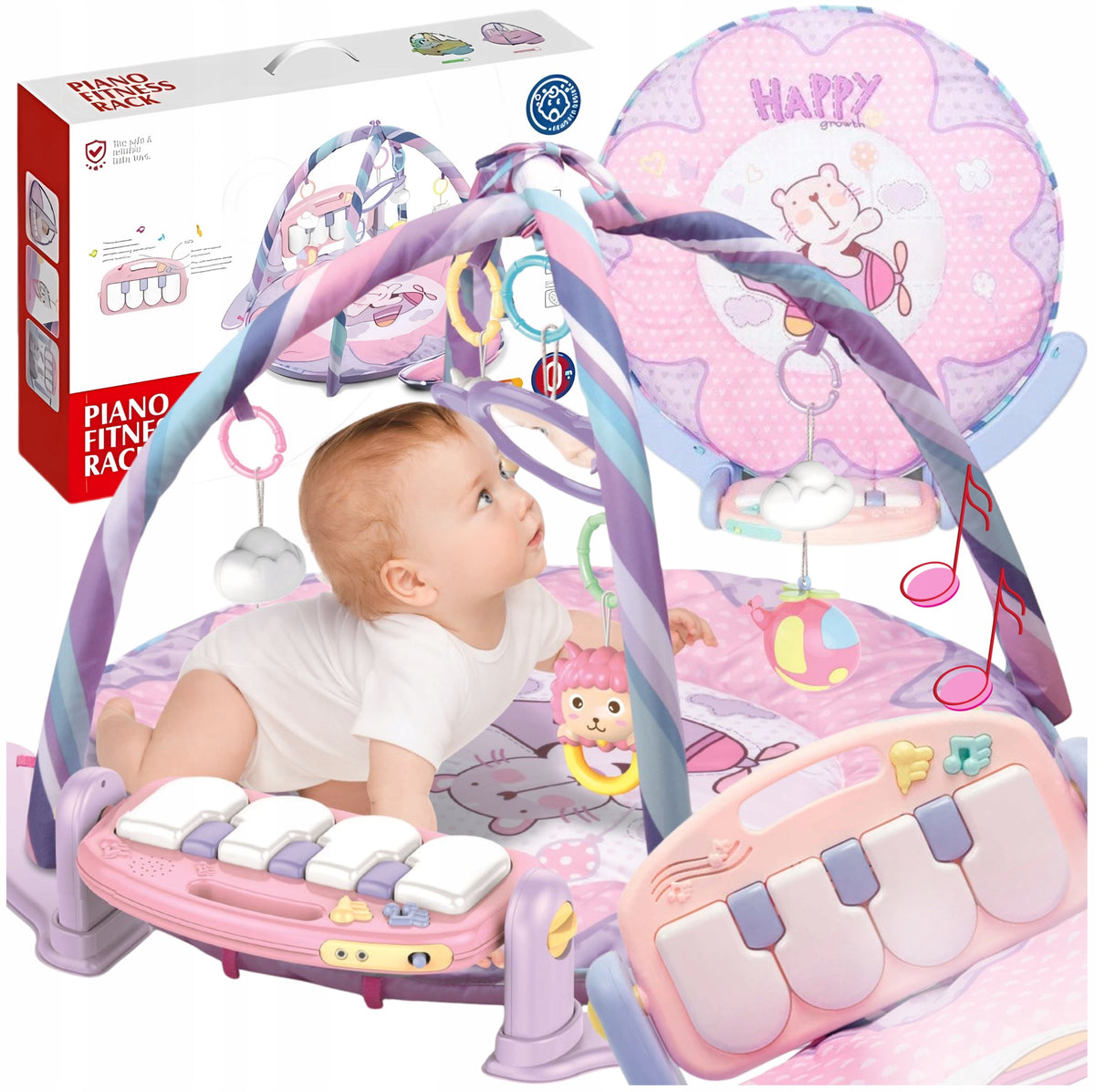 LARGE EDUCATIONAL MAT SOFT THICK INTERACTIVE FOR BABIES PILLOW 0+
