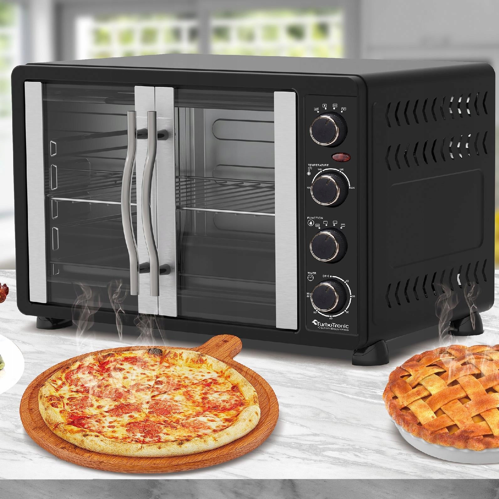 LARGE ELECTRIC OVEN 45L SPIT THERMOCOUPLE Brand TurboTronic