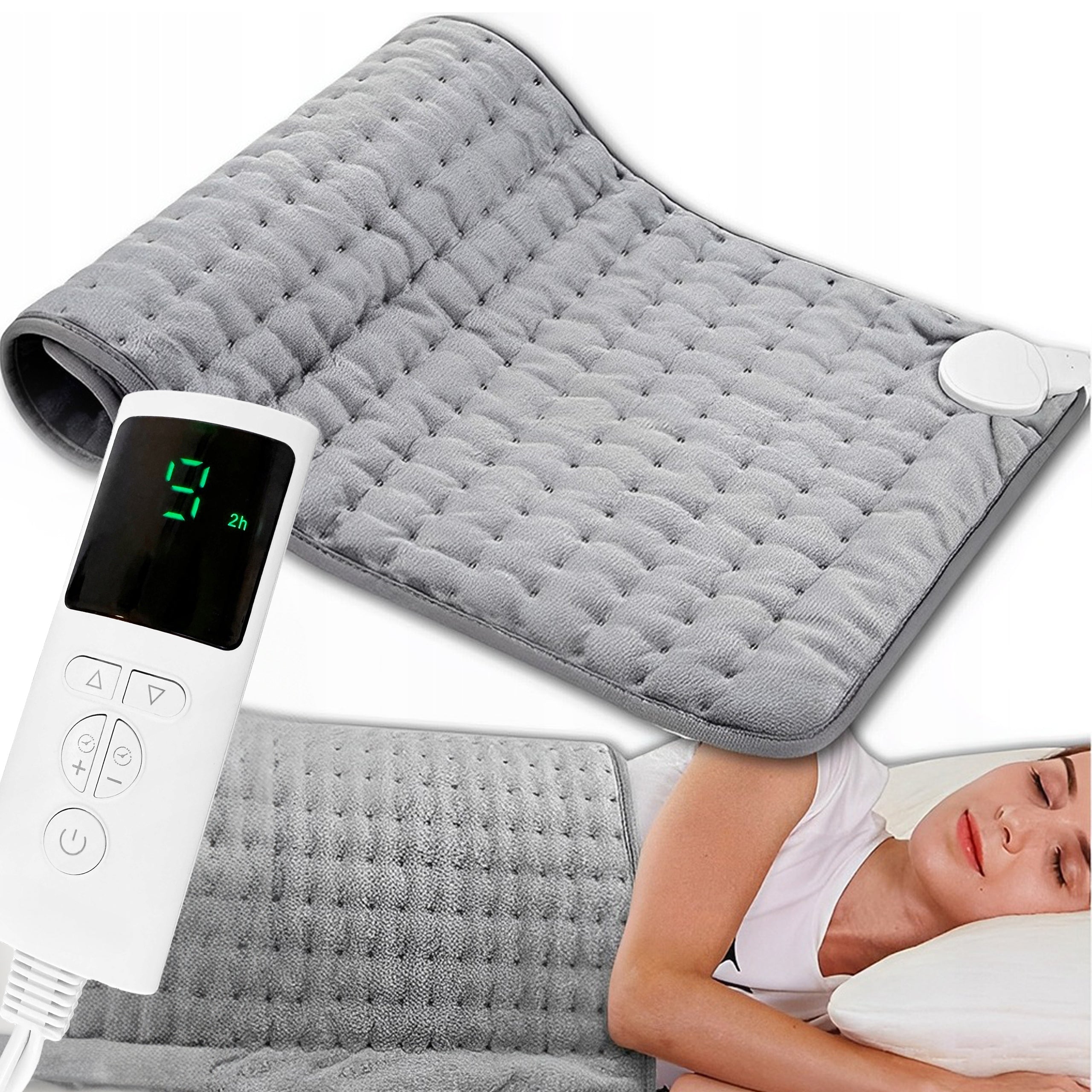 LARGE ELECTRIC PILLOW HEATED HOT WATER BOTTLE WARMING MAT XL 60x30