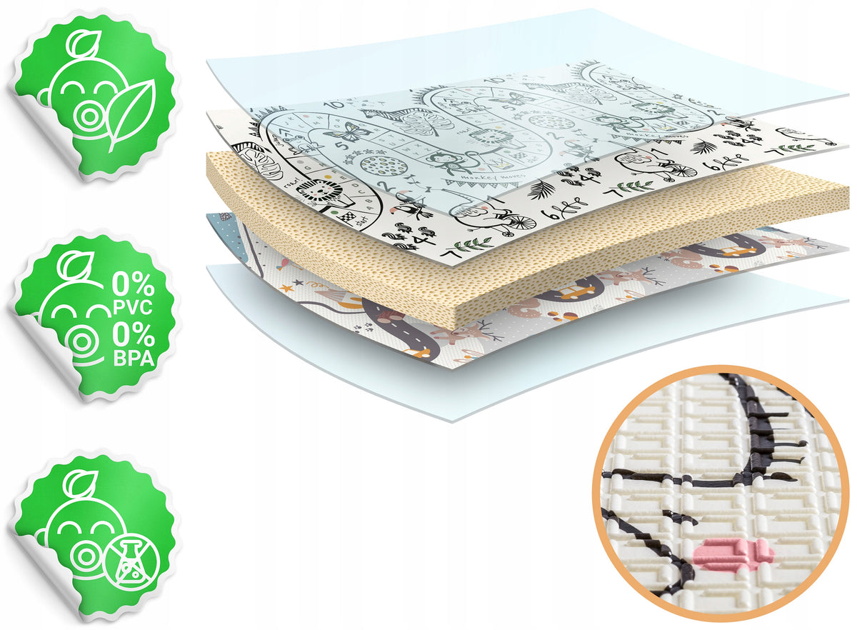 LARGE Educational Foam Mat Folding for Children 180x200 CARPET NUKIDO Manufacturer code 734000