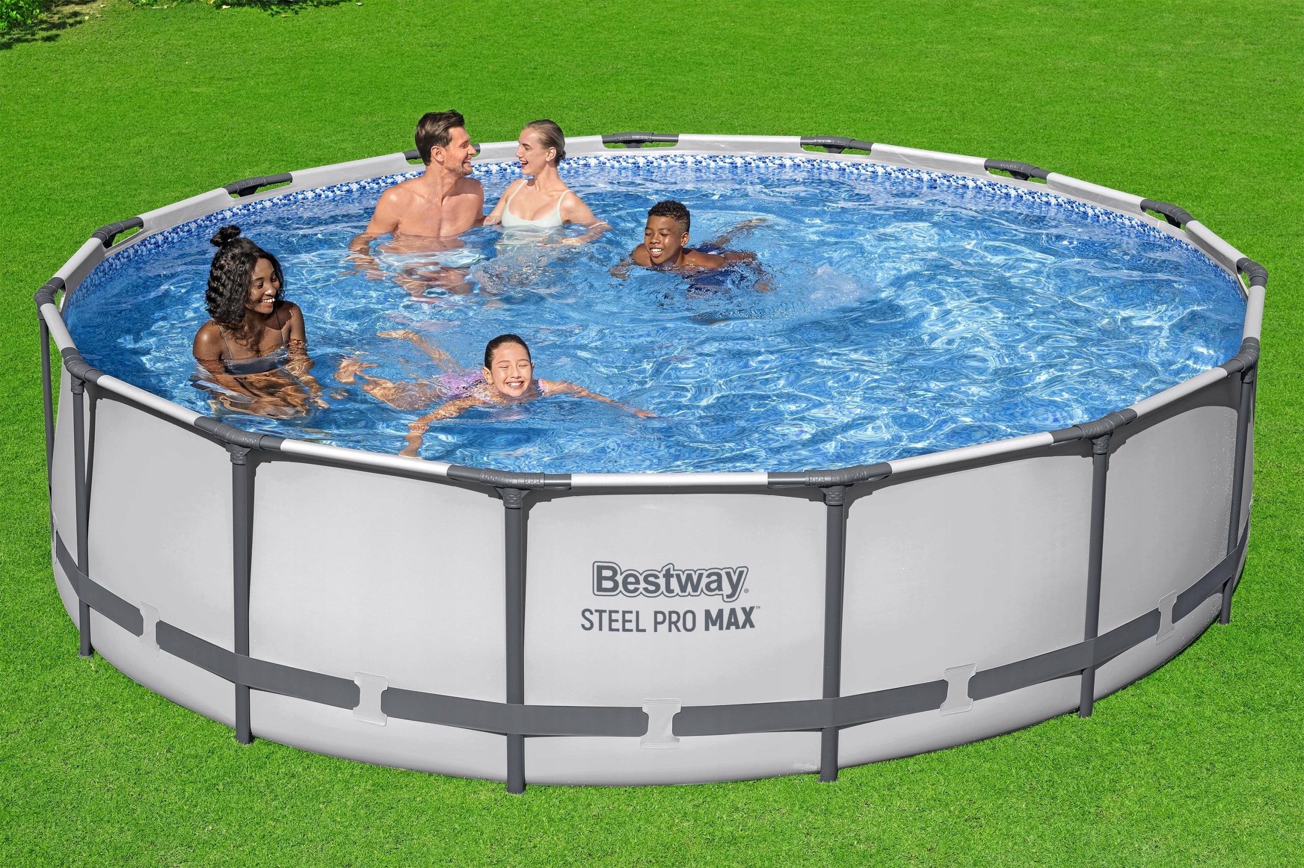 LARGE FAMILY GARDEN RACK POOL 457x107 cm PUMP - BESTWAY 56488 Manufacturer code 6941607328804
