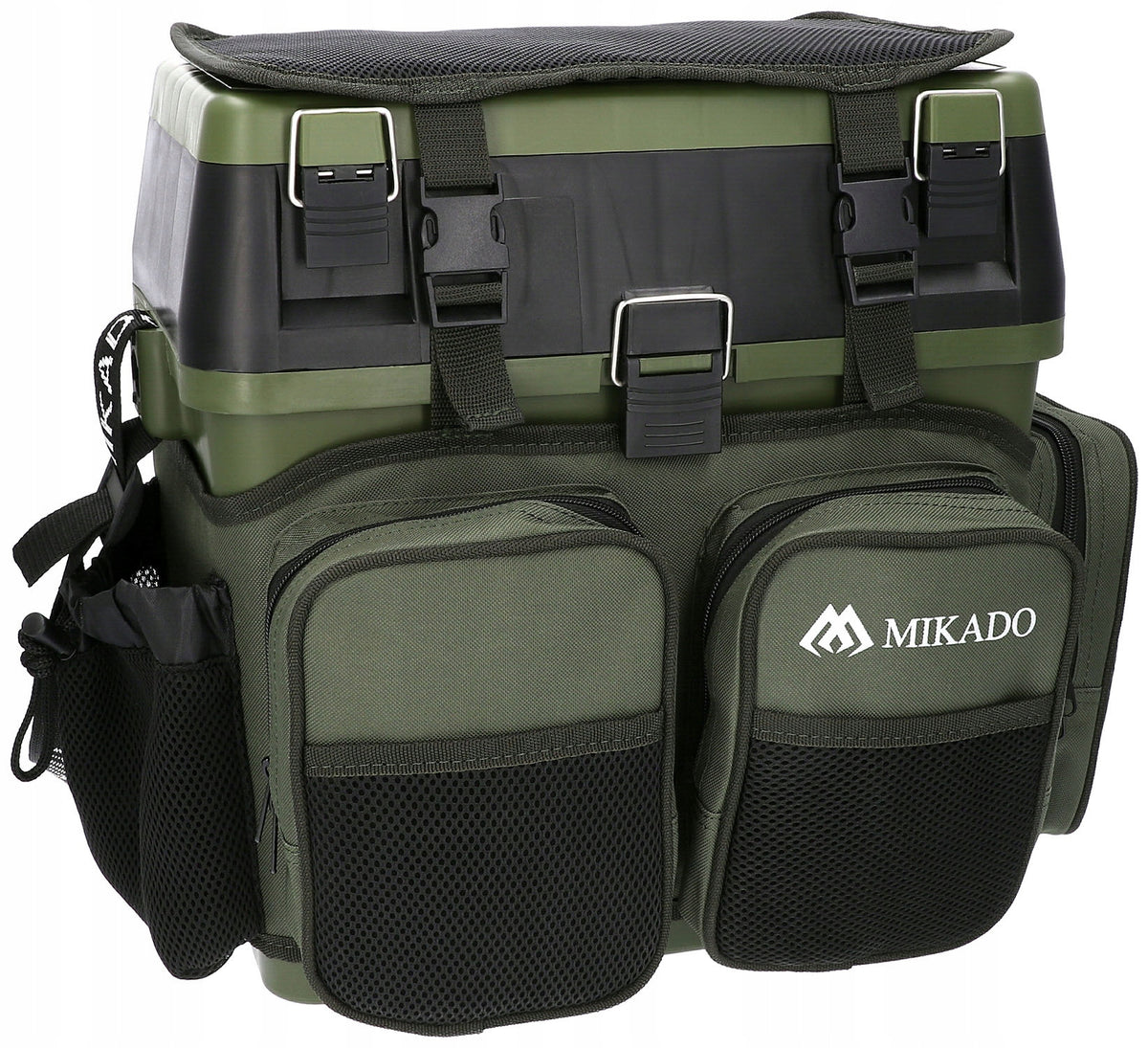 LARGE FISHING BOX WITH BAG MIKADO BASKET SEAT FOR GIFT