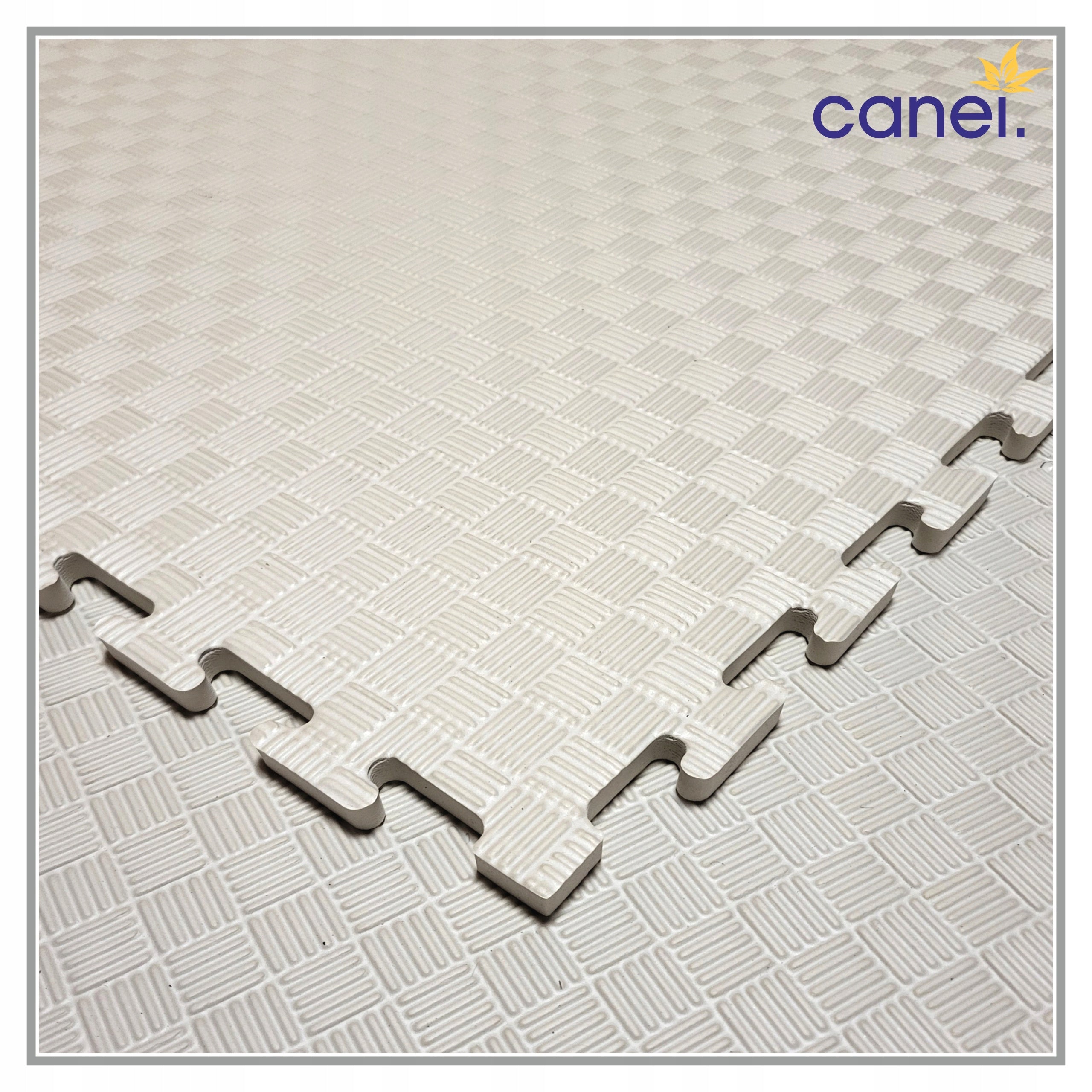 LARGE FOAM FLOOR PUZZLE 1m² THICK PROTECTIVE EXERCISE FOAM MAT Manufacturer code Puzzle Piankowe 1,5 cm - 100x100 białe