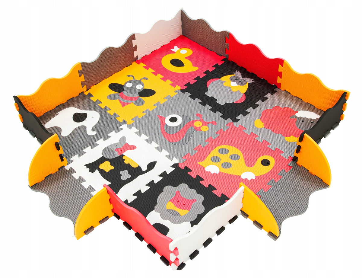 LARGE FOAM MAT 120X120 PLAYPEN THICK FOAM PUZZLE 30x30 3IN1 ANIMALS Batteries included no