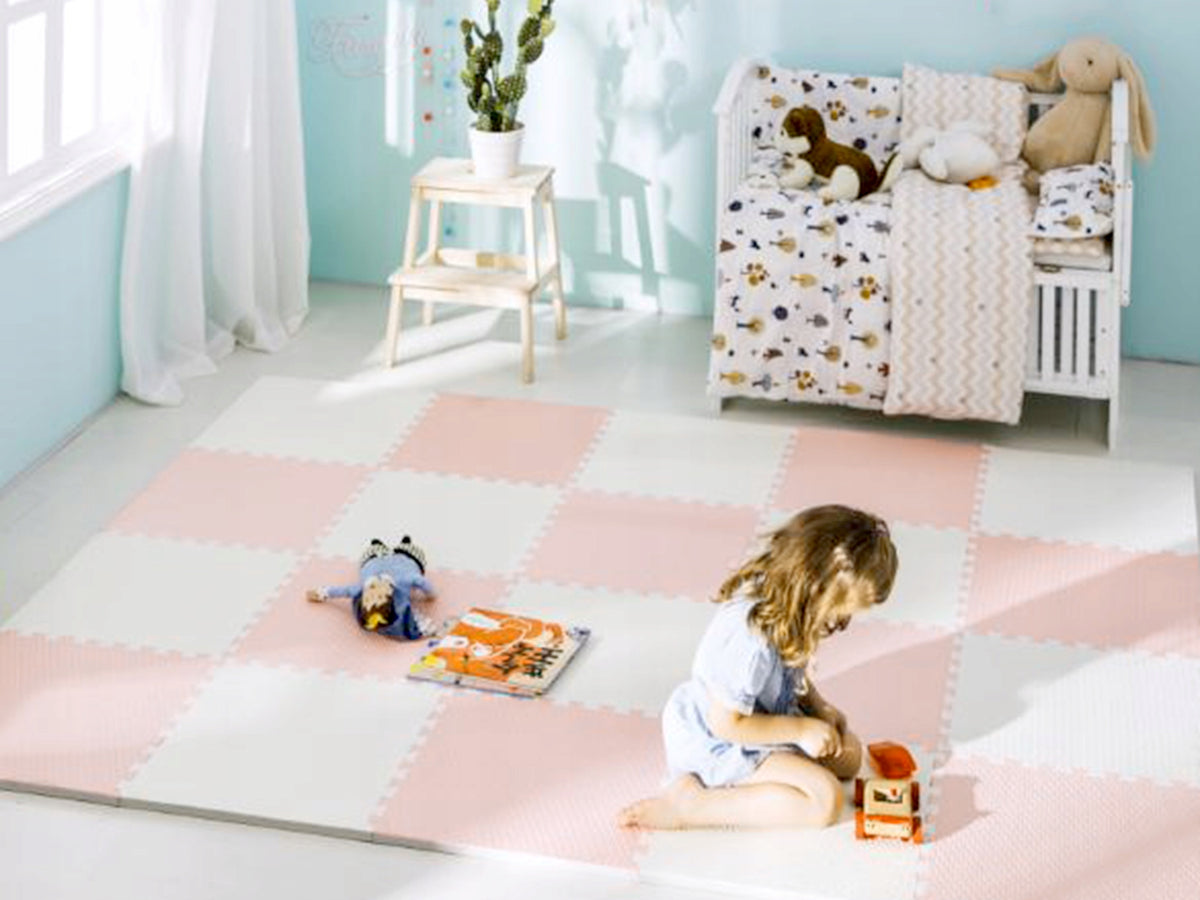 LARGE FOAM MAT 120x120cm FOAM PUZZLE 60x60 cm 4 pcs. RICOKIDS Manufacturer code 738201