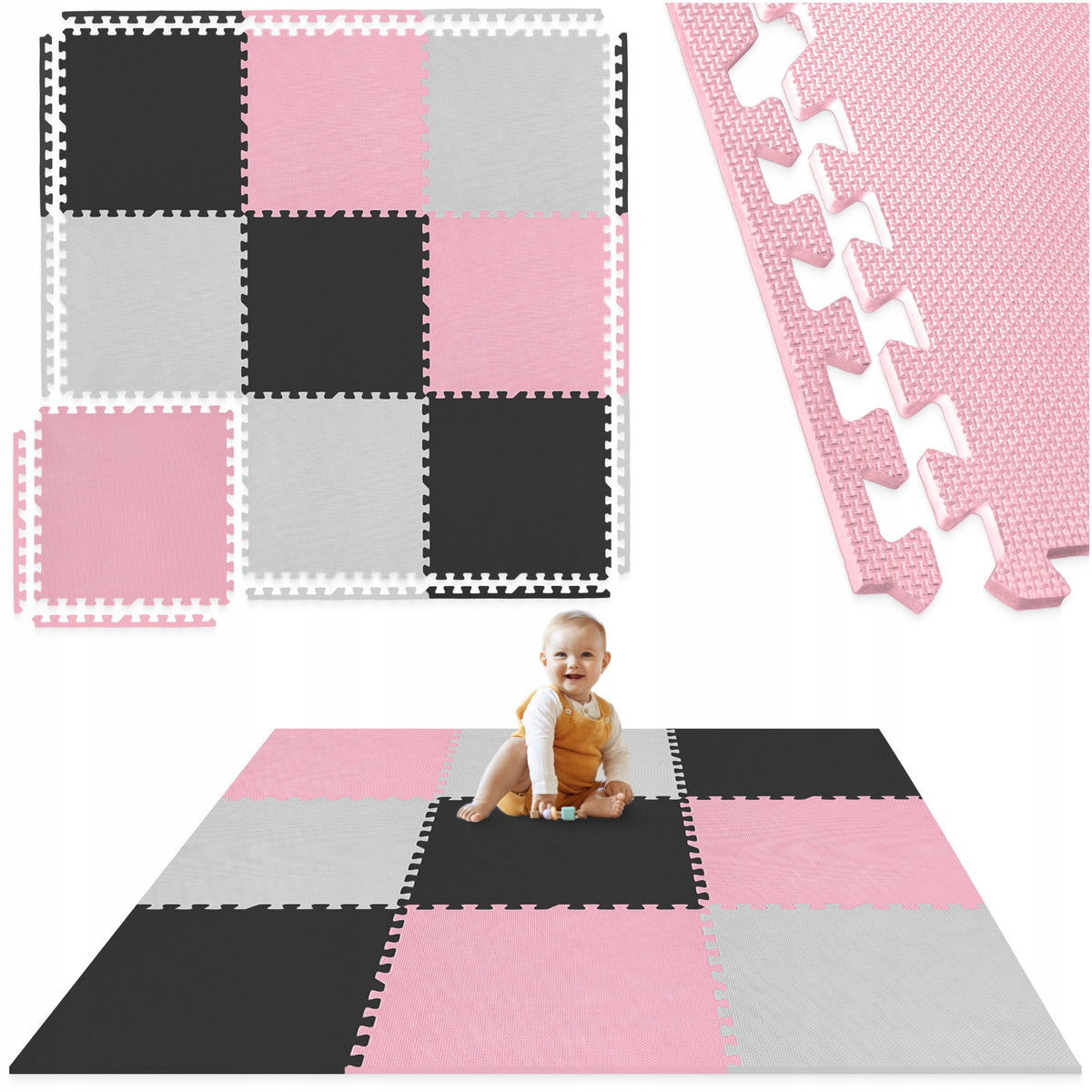 LARGE FOAM MAT EDUCATIONAL PUZZLE FOR CHILDREN THICK FOLDING 9pcs.180x180