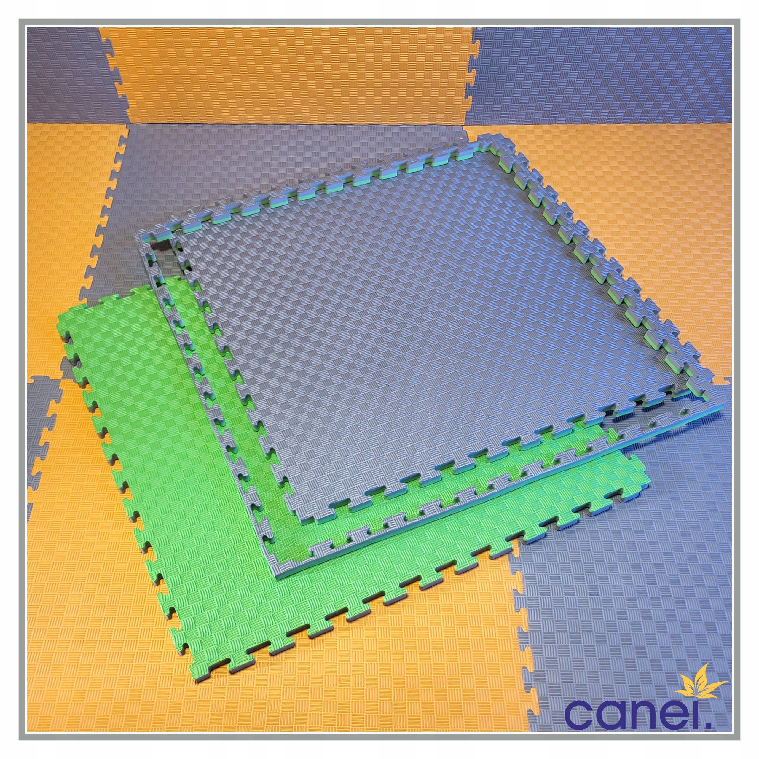 LARGE FOAM PUZZLE FOR EQUIPMENT - THICK FOAM MAT 2,5 cm 1m² - 100x100cm Brand Canei