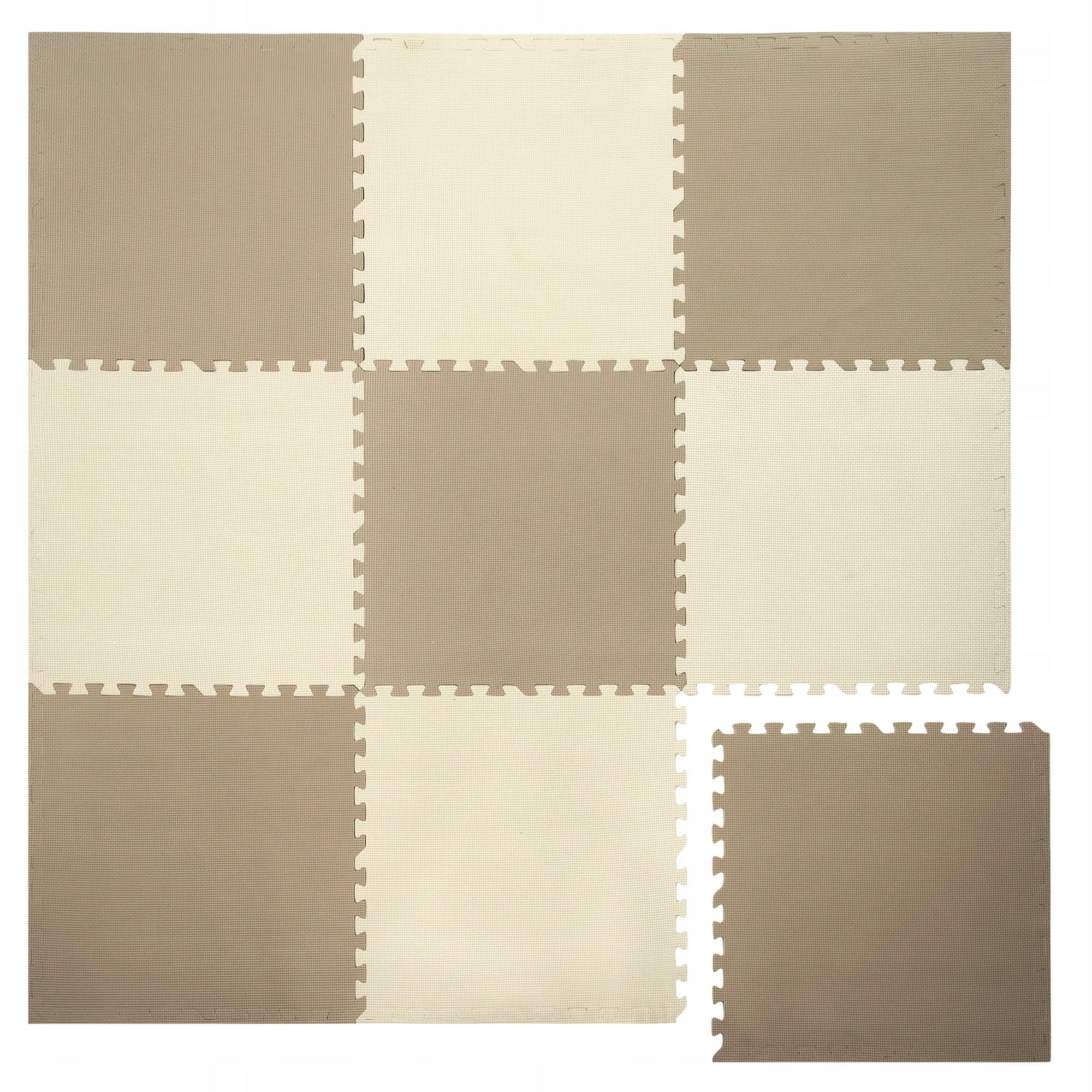 LARGE FOAM PUZZLE WATERPROOF MAT HUMBI COLOR FLOOR 180x180 9 PCS Packaging status original