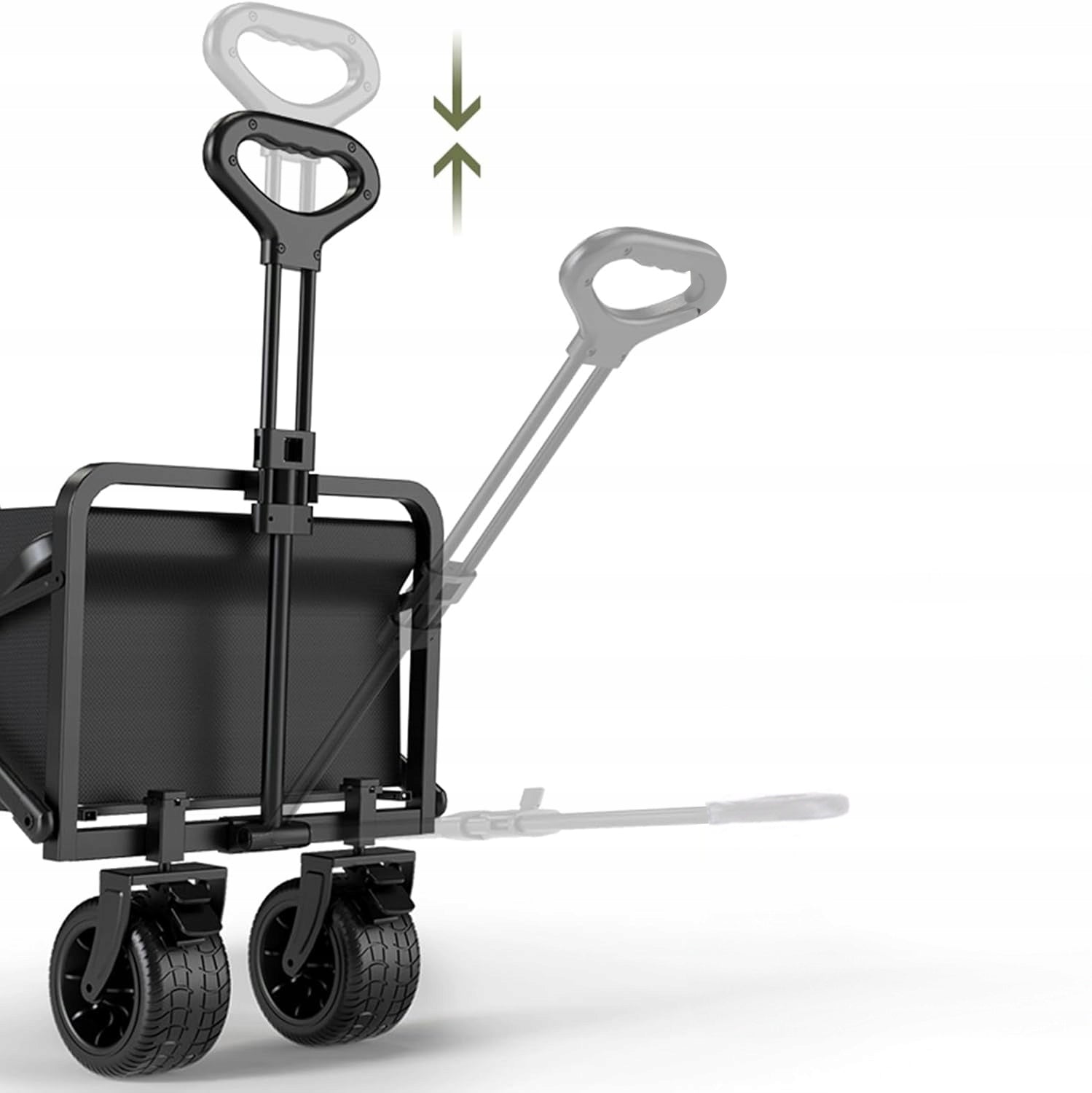 LARGE FOLDING BEACH TRANSPORT TROLLEY 100KG TRAILER 120L Kind trolley