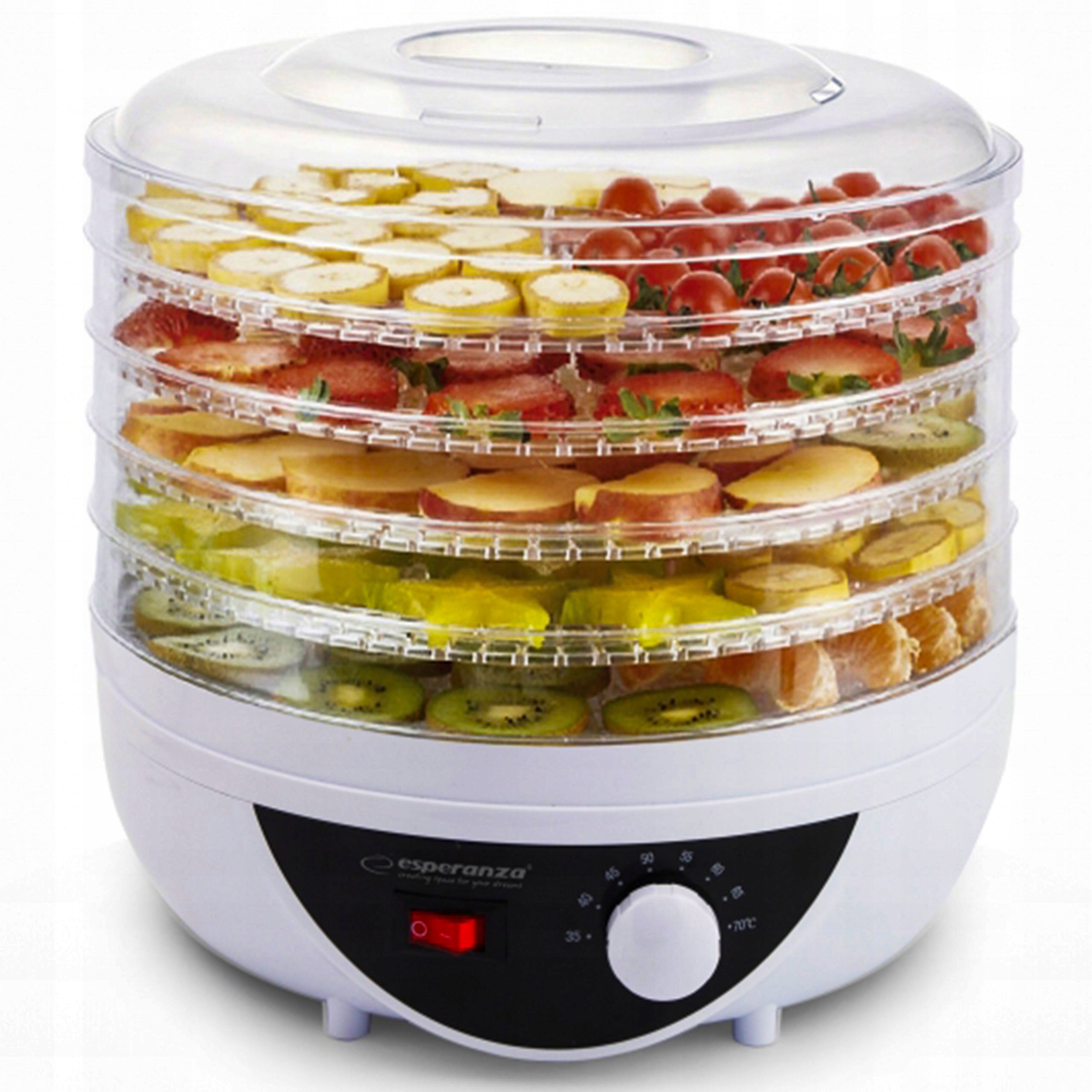 LARGE FOOD DRYER FOR MUSHROOMS FRUIT VEGETABLES HERBS 5 SIEVES STRONG 250W