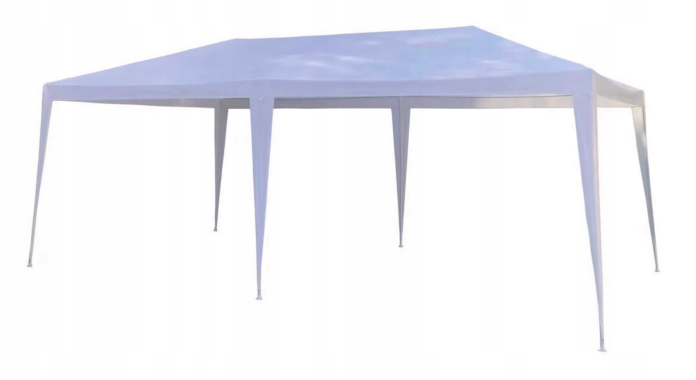 LARGE GARDEN PAVILION PARTY TENT 3x6m WATERPROOF WHITE + 6 WALLS Color white