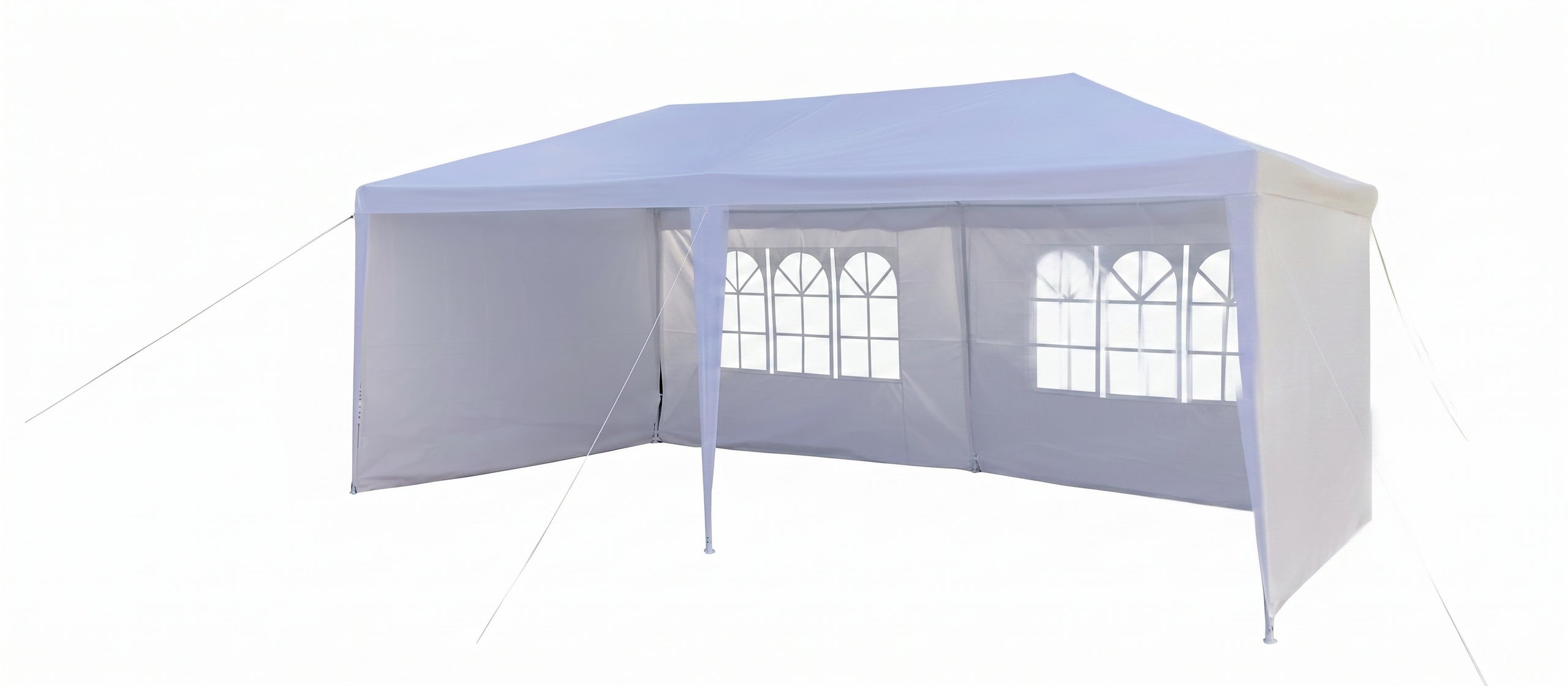 LARGE GARDEN PAVILION PARTY TENT 3x6m WATERPROOF WHITE + 6 WALLS Type other