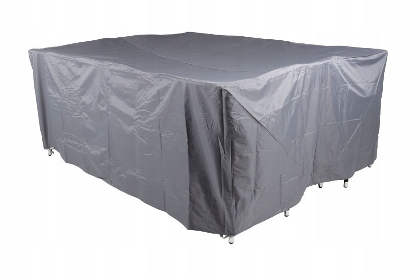 LARGE GREAT Garden Furniture Cover with Elastic Band Waterproof Grey Table 3x2m