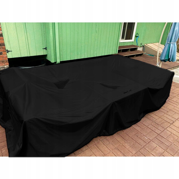 LARGE Garden Furniture Cover Chair Table Waterproof Black Elastic Manufacturer code DUŻY Pokrowiec na Meble Ogrodowe stół krzesła
