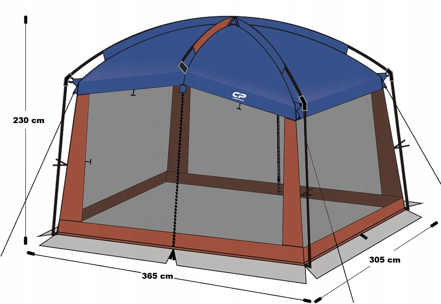 LARGE Garden Pavilion Tent with Mosquito Net BBQ SWIMMING POOL CAMPING Manufacturer code CP-121090S-NY-EU