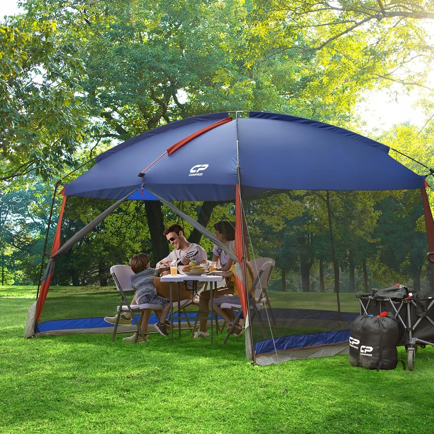 LARGE Garden Pavilion Tent with Mosquito Net BBQ SWIMMING POOL CAMPING Width 305 m