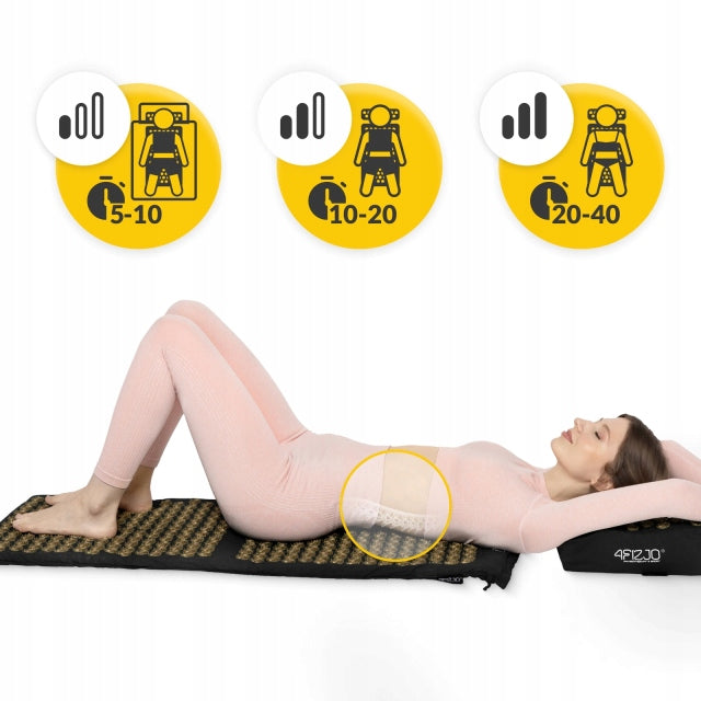 LARGE HEALTH ACUPRESSURE MAT WITH SPIKES MASSAGE RELAXING SPIKES 4FIZJO EAN (GTIN) 5907739313843